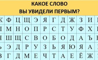 Тест на внимание: Первое слово которое вы увидели