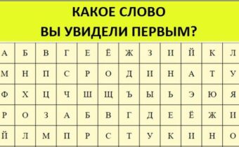 Личностный тест. Какое слово вы увидели первым
