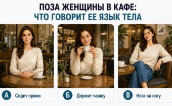 Как женщина сидит в кафе: что говорит ее язык тела