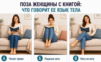 Как женщина читает книгу: что говорит ее язык тела
