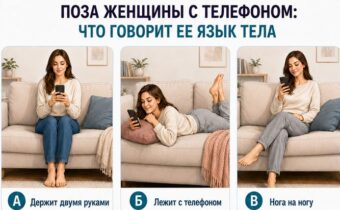 Поза женщины с телефоном: что говорит ее язык тела