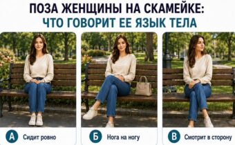 Как женщина сидит на скамейке: что говорит ее язык тела