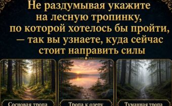 Не раздумывая выберите одну из девяти тропинок — и узнайте, куда вам сейчас стоит направить свои силы
