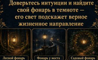 Доверьтесь интуиции и выберите фонарь — его свет подскажет ваше верное жизненное направление