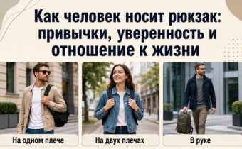 Как человек носит рюкзак: привычки, уверенность и отношение к жизни