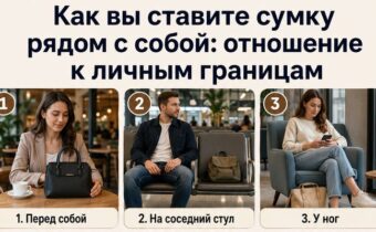 Как вы ставите сумку рядом с собой: отношение к личным границам