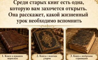 Среди старых книг выберите одну — она расскажет, какой жизненный урок вам необходимо вспомнить