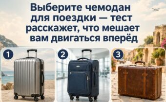 Выберите чемодан для поездки — тест расскажет, что мешает вам двигаться вперёд