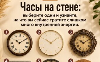 Тест: выберите часы на стене и узнайте, на что вы сейчас тратите слишком много внутренней энергии