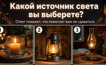 Какой источник света вы выберете? Ответ покажет, что помогает вам не сдаваться