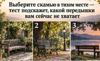 Выберите скамью в тихом месте — тест покажет, от чего вам на самом деле пора отдохнуть