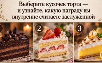 Выберите кусочек торта — и узнайте, какую награду вы внутренне считаете заслуженной