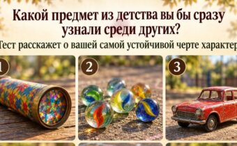 Какой предмет из детства вы бы сразу узнали среди других? Тест расскажет о вашей самой устойчивой черте характера