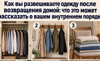 Как вы развешиваете одежду после возвращения домой: что это может рассказать о вашем внутреннем порядке