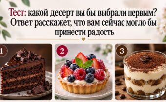 Тест: какой десерт вы бы выбрали первым? Ответ расскажет, что вам сейчас могло бы принести радость