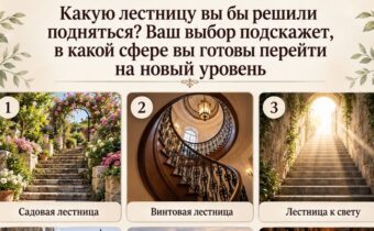 Какую лестницу вы бы решили подняться? Ваш выбор подскажет, в какой сфере вы готовы перейти на новый уровень