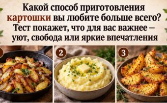 Какой способ приготовления картошки вы любите больше всего? Тест покажет, что для вас важнее — уют, свобода или яркие впечатления