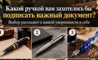 Какой ручкой вам захотелось бы подписать важный документ? Выбор расскажет о вашей уверенности в себе