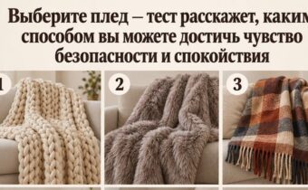 Выберите плед — тест расскажет, каким способом вы можете достичь чувства безопасности и спокойствия