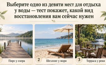 Выберите одно из девяти мест для отдыха у воды — тест покажет, какой вид восстановления вам сейчас нужен