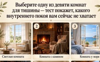 Выберите одну из девяти комнат для тишины — тест покажет, какого покоя вам сейчас не хватает