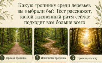 Какую тропинку среди деревьев вы выбрали бы? Тест расскажет, какой жизненный ритм сейчас подходит вам больше всего