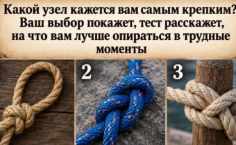 Какой узел кажется вам самым крепким? Ваш выбор покажет, на что вам лучше опираться в трудные моменты